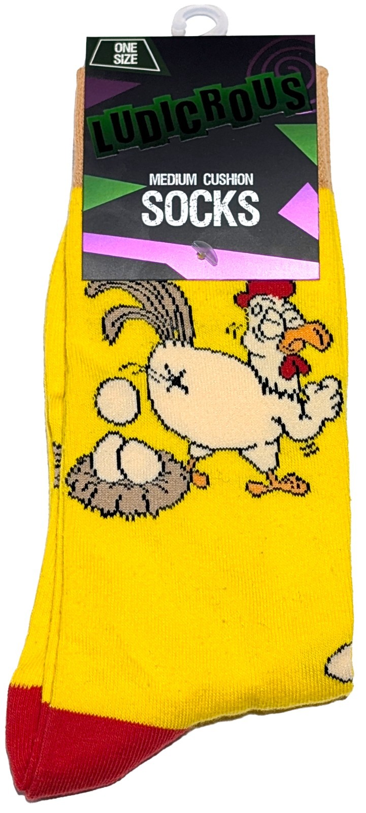 Funny Novelty Silly Unisex Crew Socks Various Styles One Size Fun Unique Socks