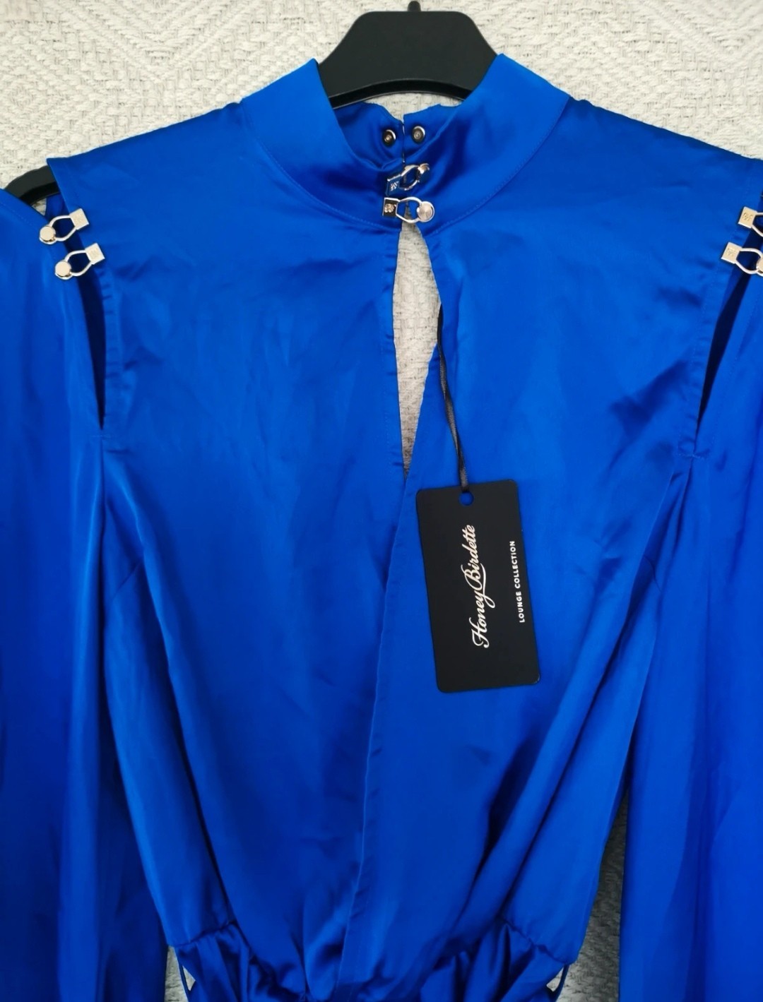 Honey birdette Blue Melissa body romper All In One Kimono size XS BNWT