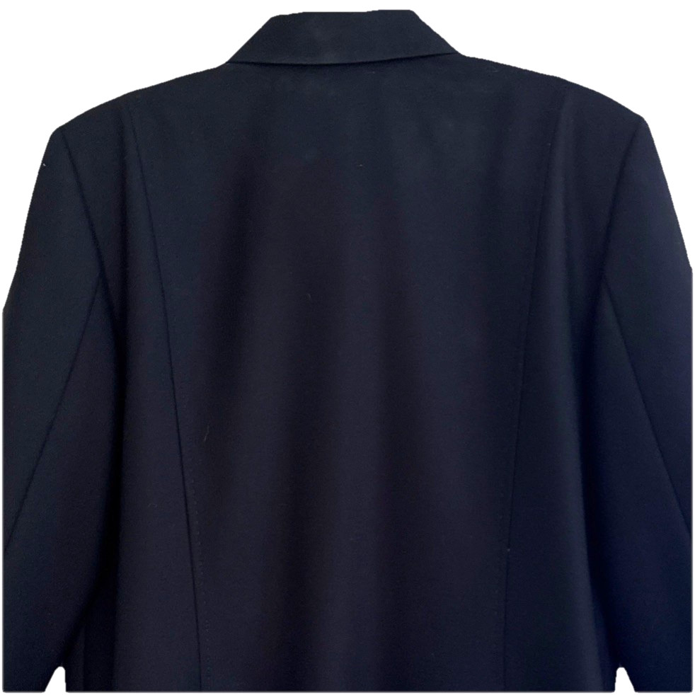 VTG Pendleton Virgin Wool Jacket Womens Sz 14 Black Classic Button Up Blazer USA