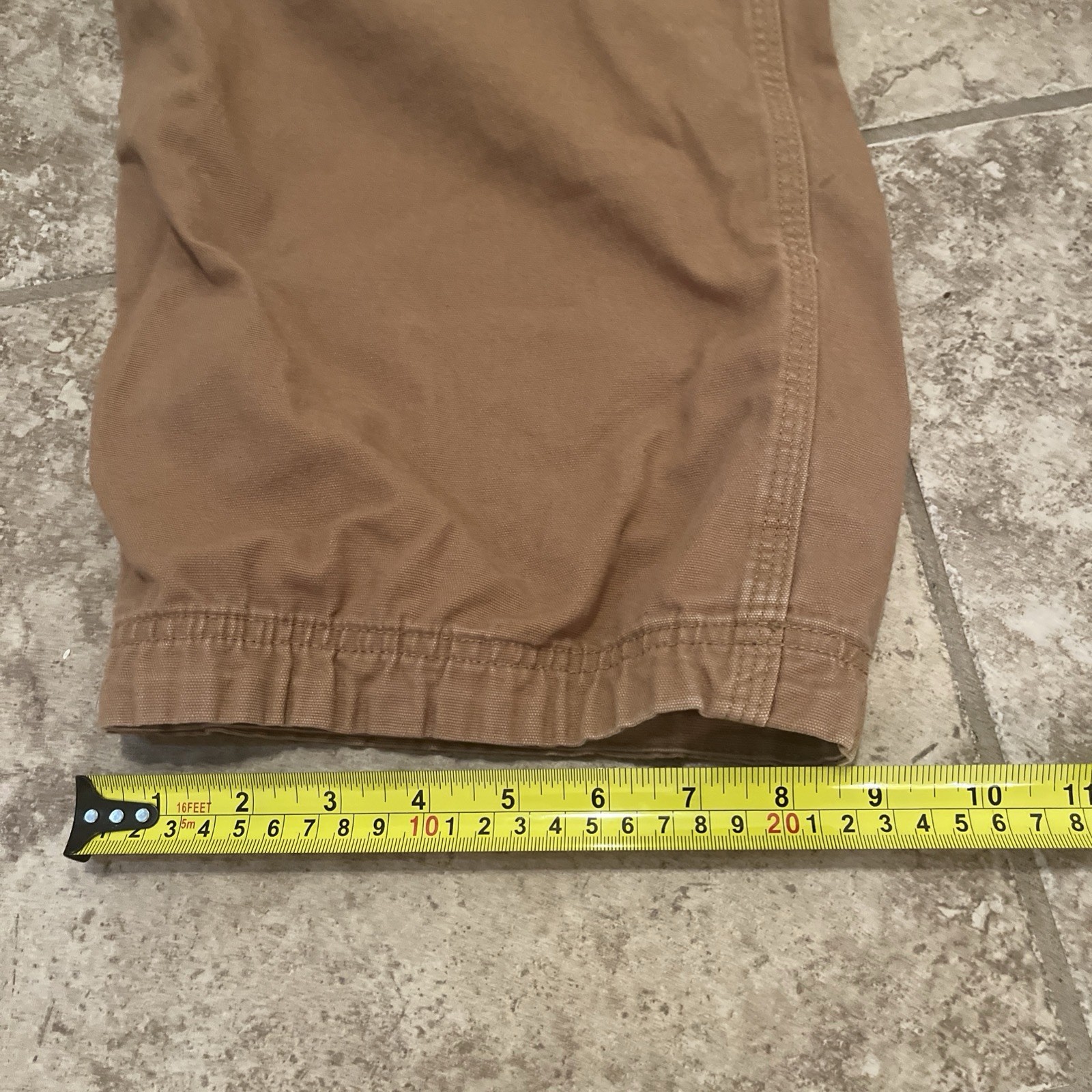 Duluth Trading Pants Flex Fire Hose Mens 37×30 Ultimate Cargo Brown Six Pocket