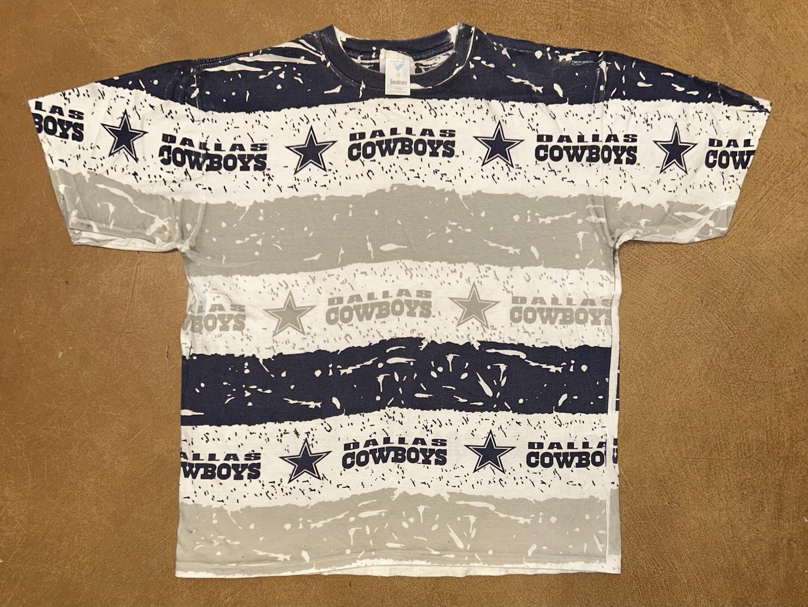 Vintage Dallas Cowboys All Over Print Football TShirt, Size XL