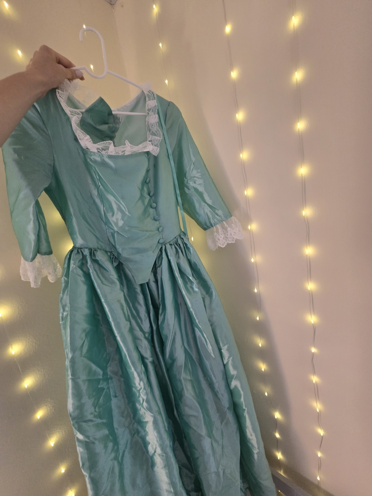 Teal Hamilton dress