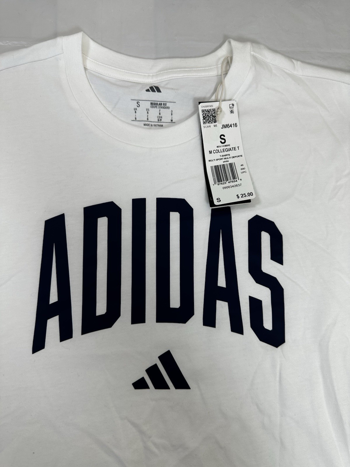 Adidas COLLEGIATE LINEAGE GRAPHIC TEE Size Small