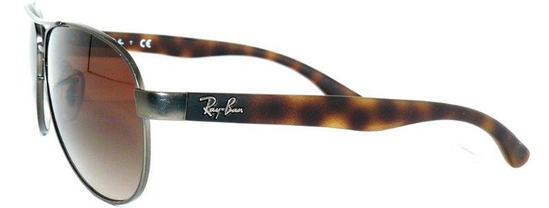 RAY BAN SUNGLASSES GREY BROWN RB 3457 AVIATOR 8409 PILOT 3025 EYEGLASSES 8303 CASE