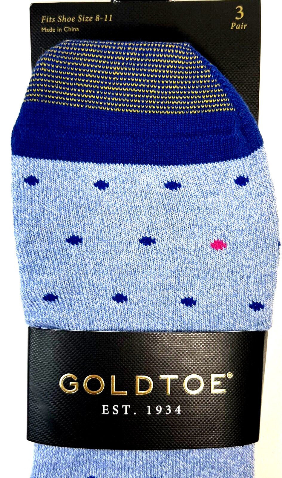 GOLD TOE 3-PR OXFORD NO-SHOW INVISIBLE SOCKS W/SILICONE HEEL GRIP FIT 8-11 SHOE