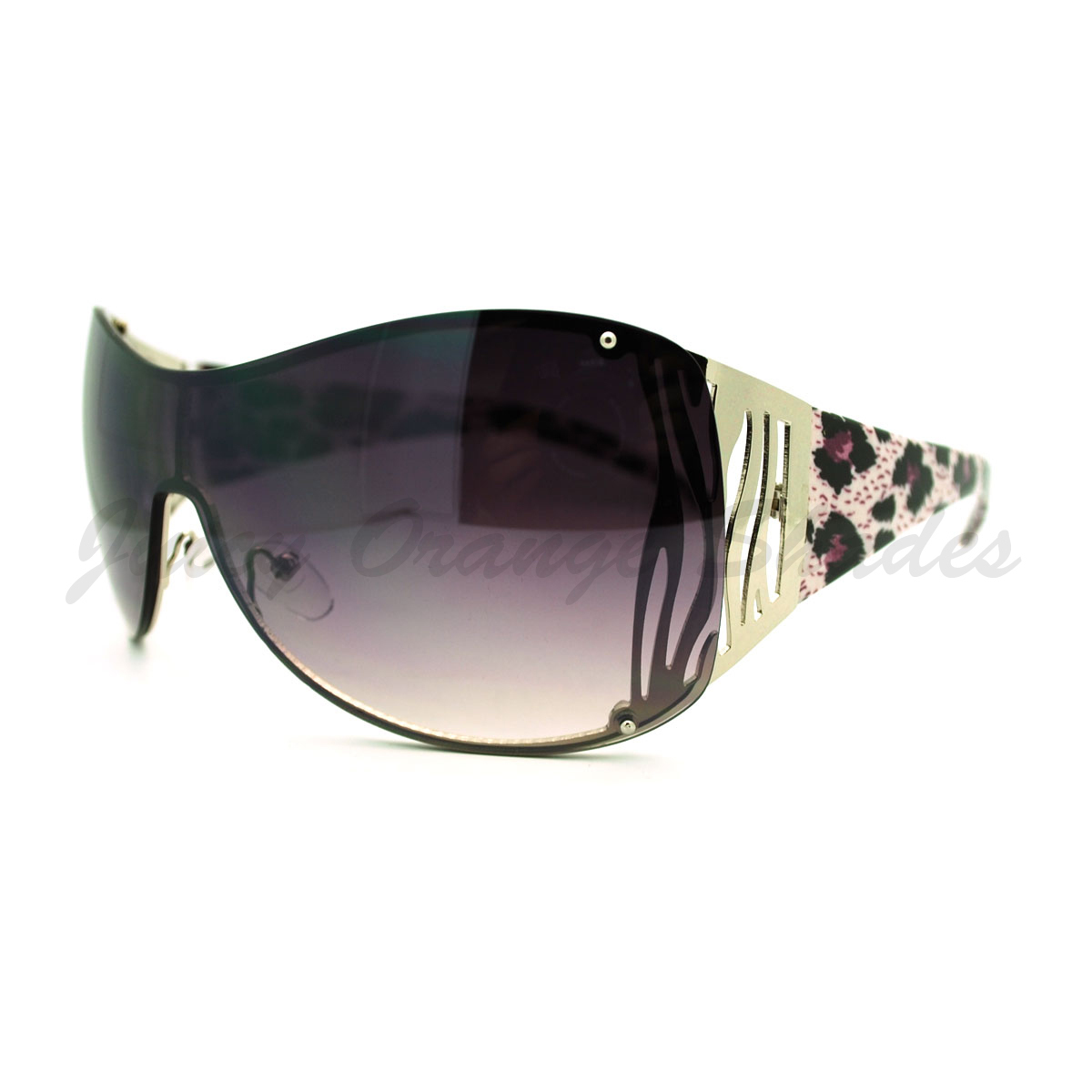 Womens Oversized Shield Sunglasses Trendy Sexy Animal Prints