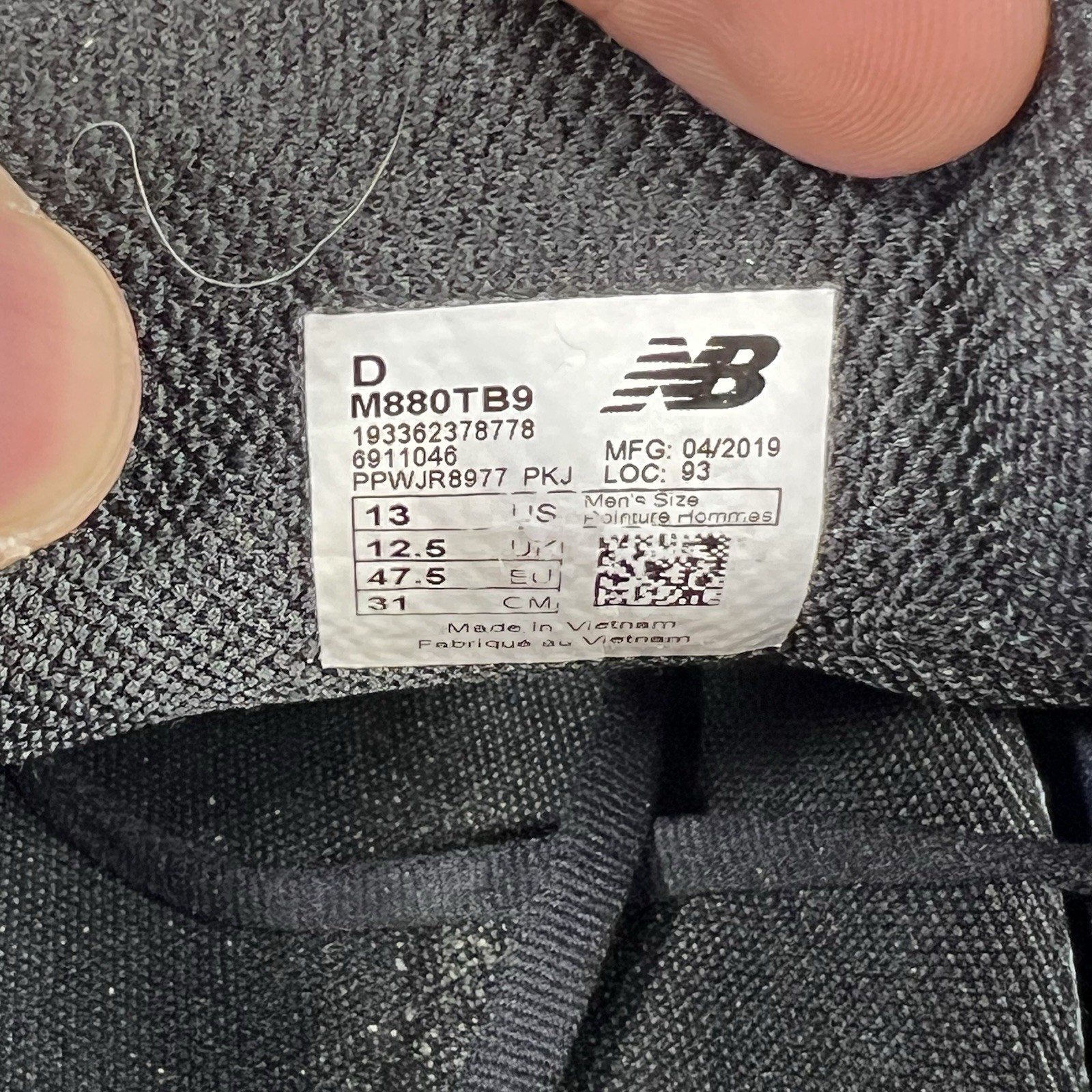 New Balance 880 v9 Running Shoes Size 13 D Men’s M880TB9 Triple Black Sneakers