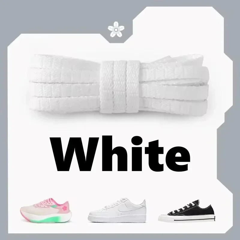 5mm Flat Athletic Shoelaces for Sneakers – Serrated Thread Design Durable Runnin