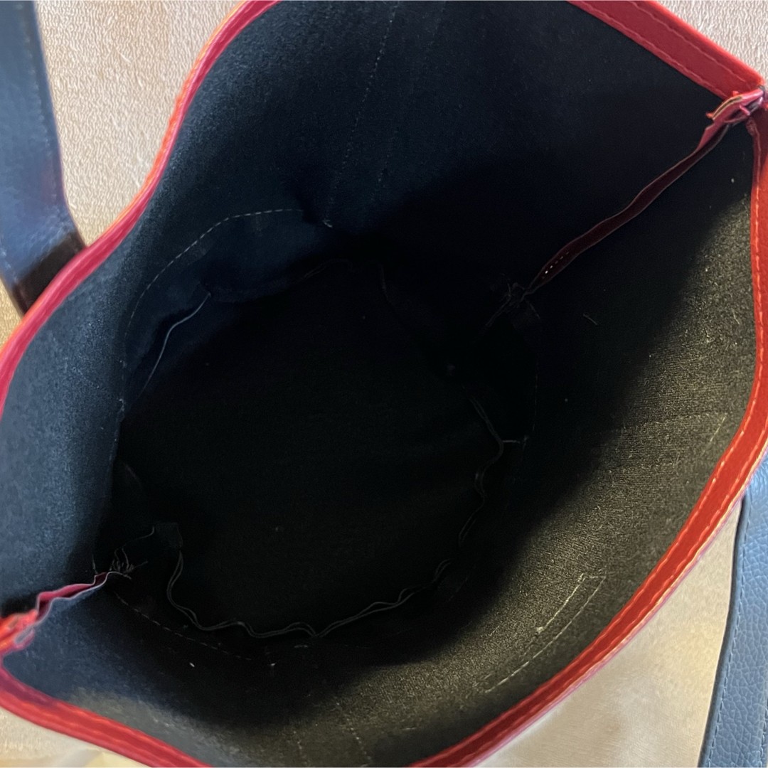 L.L.Bean Leather Tote Bag, Round Bottom, Bordeaux Wine Red, Used