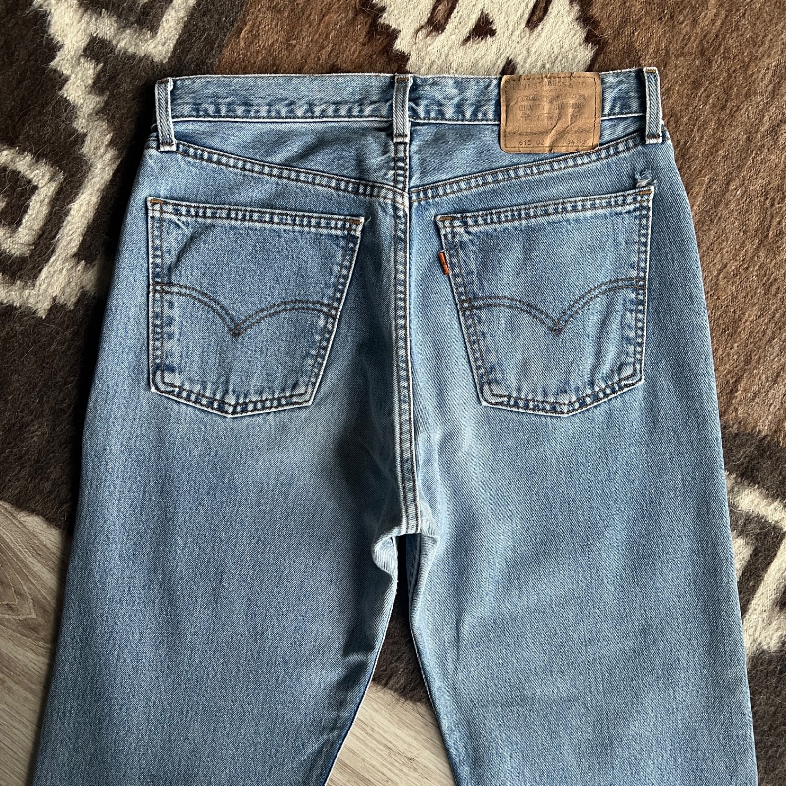 Levi’s 615 Orange Tab Vintage USA Made Mens Blue Denim Jeans W32 L30