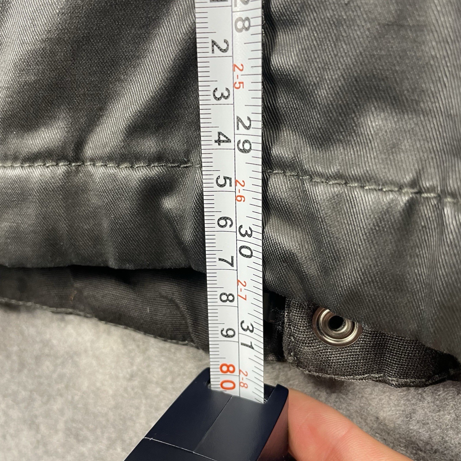 M&S Waxed Jacket Mens Medium Black Carbon Military Colour Padded Lining Outdoor