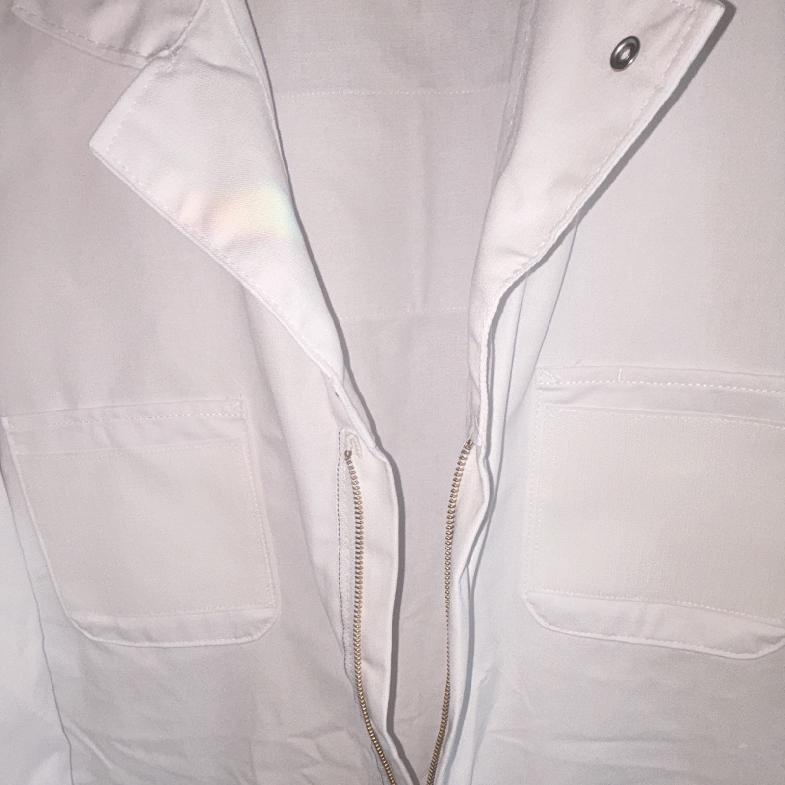 Red Kap CT10WH4 White Twill Cotton Blend Coveralls Work Jumpsuit, Lab