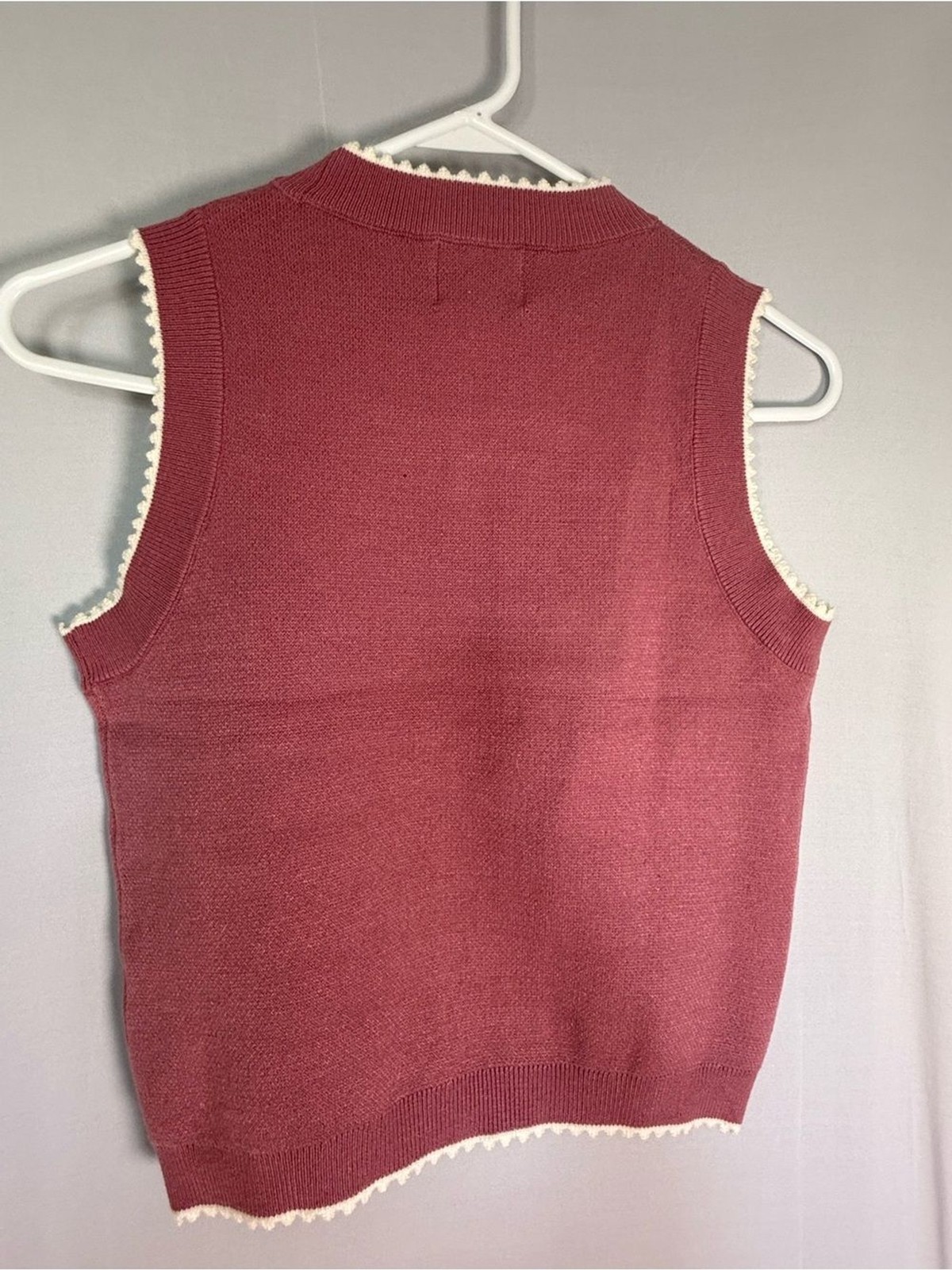 Willow & Wind Pink Swan Knit Sweater Vest