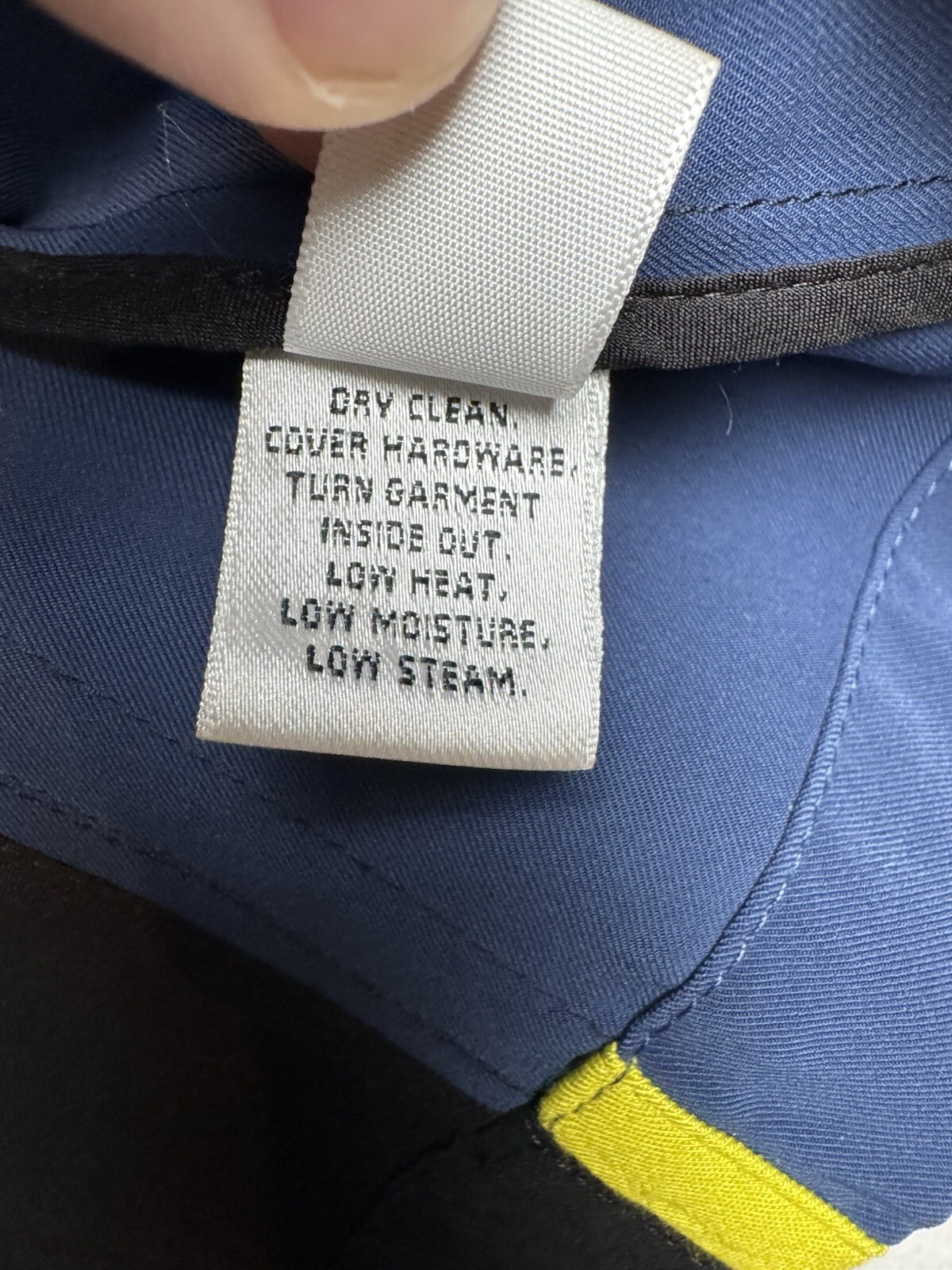 Vtg St. John Yellow Label Blue And Black Zip Bomber Jacket S