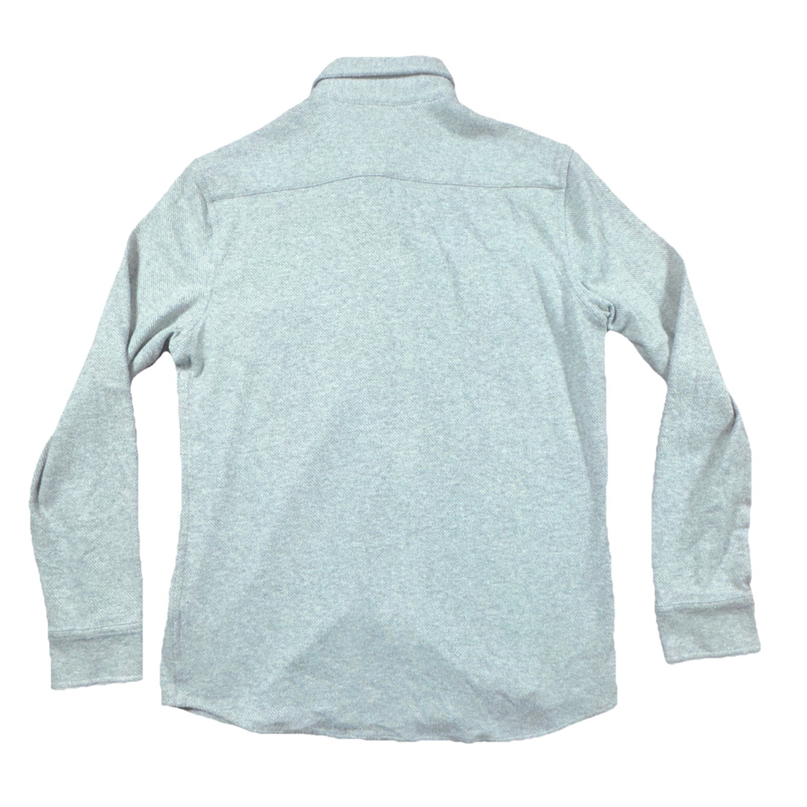 Faherty Legend Shirt Mens Medium Gray Flannel Long Sleeve Button Up Soft