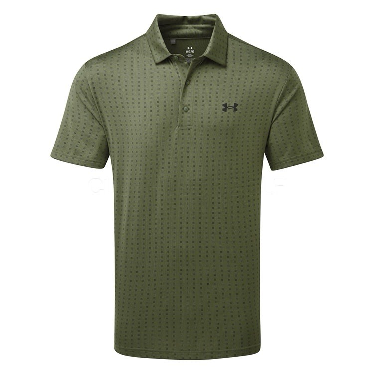 Tall Sizes🔥Under Armour Mens Polo Playoff 3.0 Printed Golf Shirt Marine Olive
