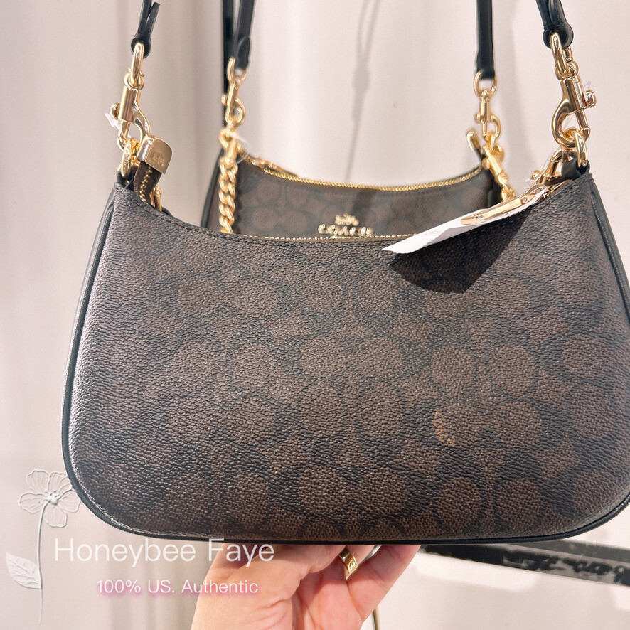 NWT Coach Teri Shoulder Bag In Signature Canvas CV933