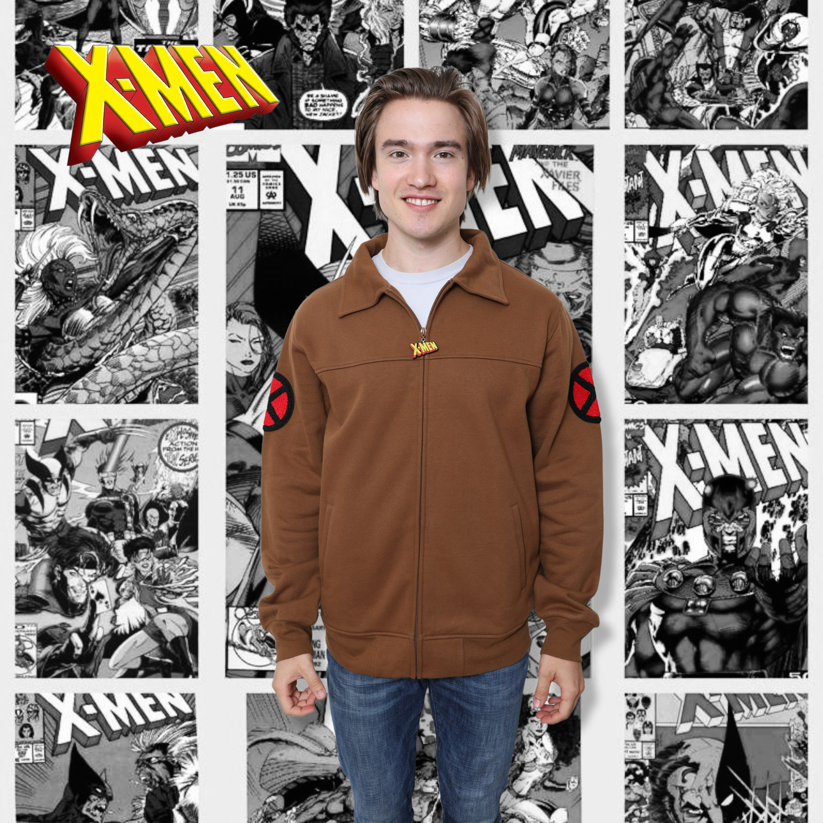 X-Men Cyclops 90’s Animated Series Jacket Black Bird Marvel Comics Adult Jacket