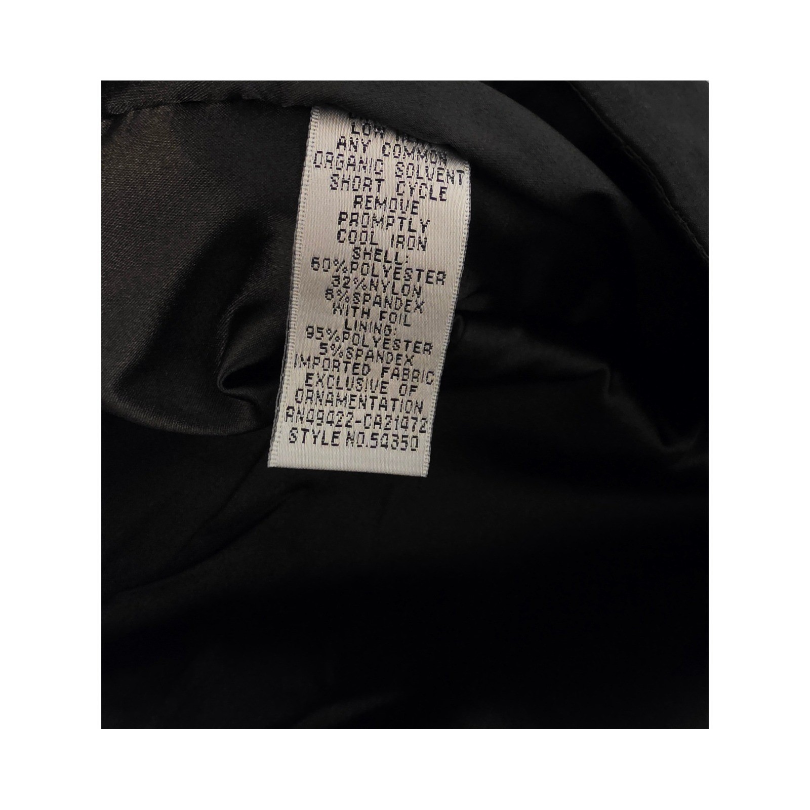 Jessica McClintock Black Strapless High Low Chiffon Formal Promcore Dress Size 8