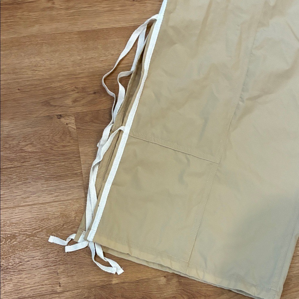 Source Unknown Tan Wide-Leg Track Pants