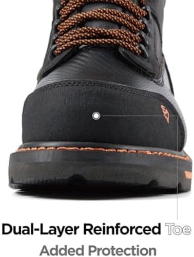 SUREWAY Men’s 6″ Waterproof Soft/Composite Toe Work Boots – Crazy Horse Leath…
