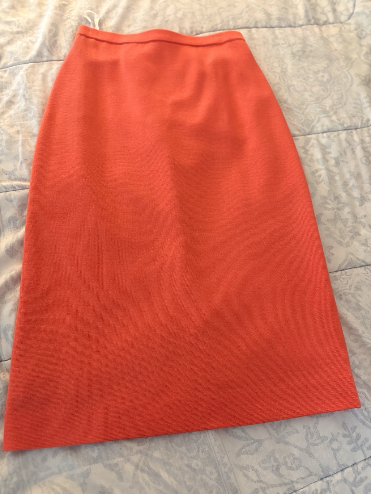 Arthur Kohler Orange/White Striped Knit 3pc Skirt Suit Set Women 10