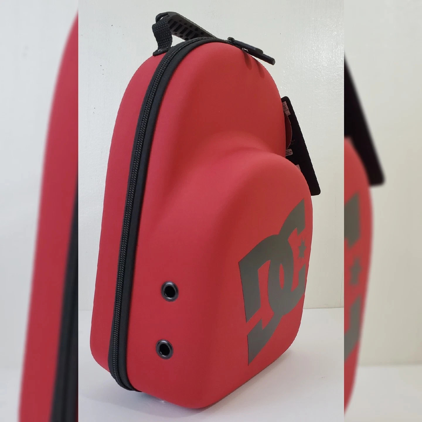 DC TRAVEL CASE HATS MEN’S STORE CARRIER BAG ORGANIZER BAG BIG LOGO RED