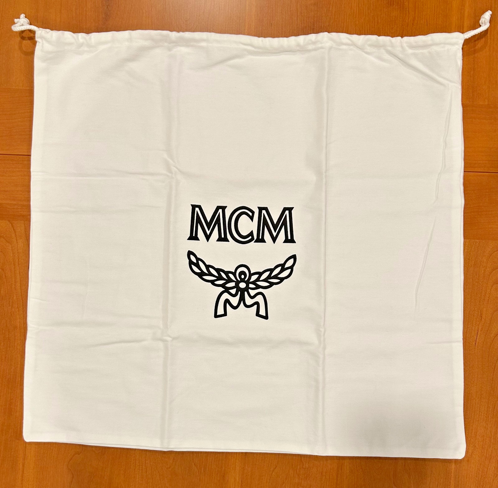 MCM Authentic White Dust bag With Drawstrings 20″ x 19″ – Large Size