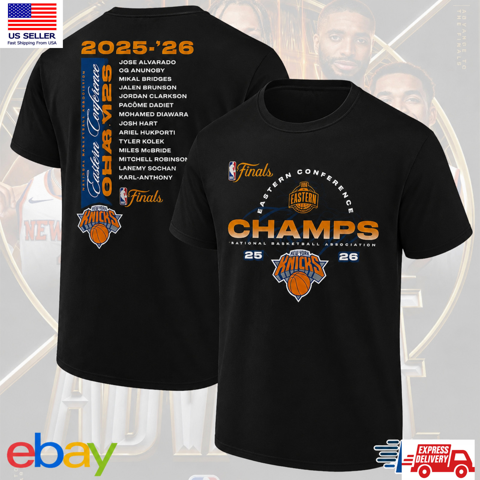 HOT – New York Knicks 2026 Eastern Conference Champions Roster Both Side For Fan