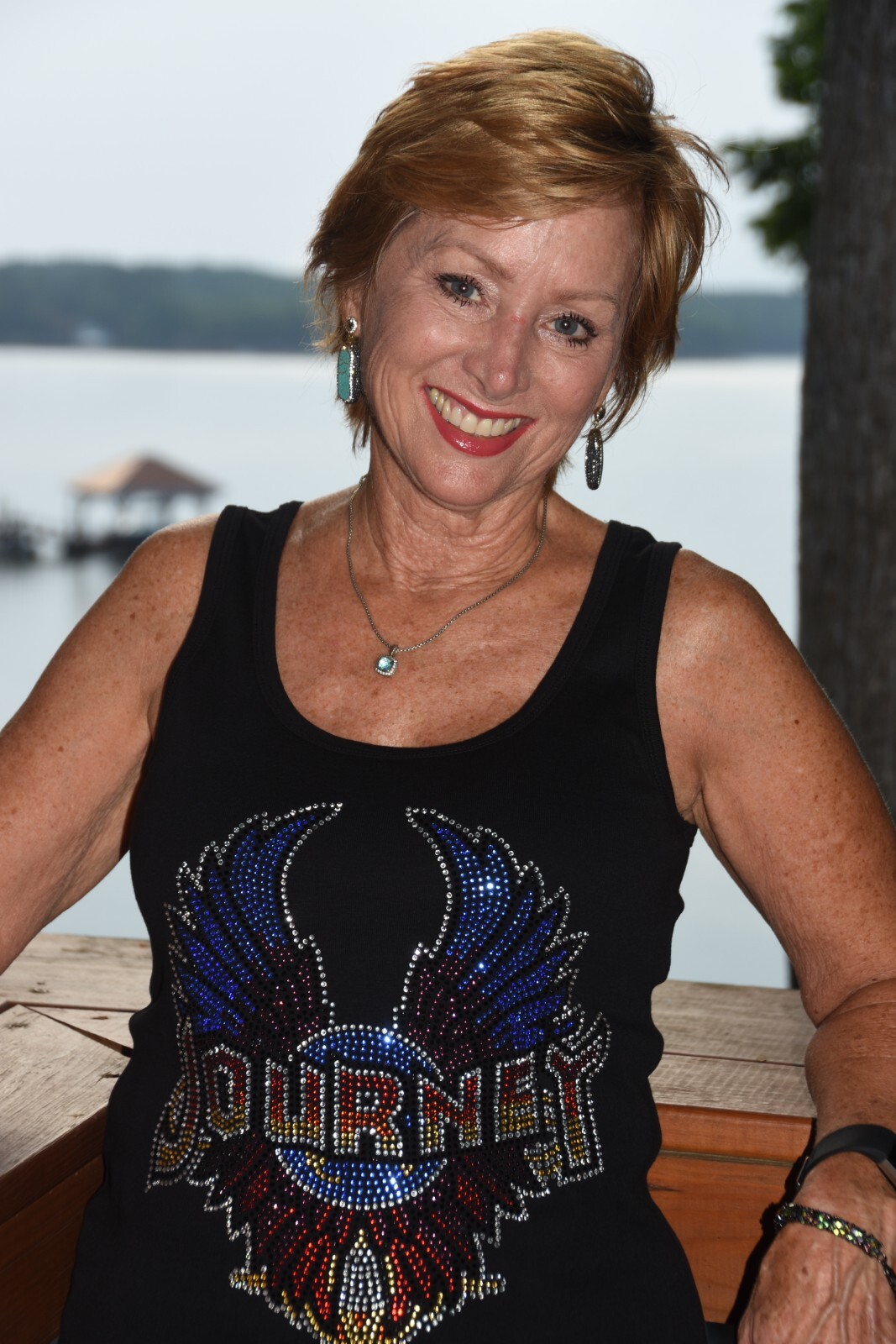 Journey rhinestone tank top sizes XS,X,M,L,XL,XXL,1X,2X,3X,4X,5X