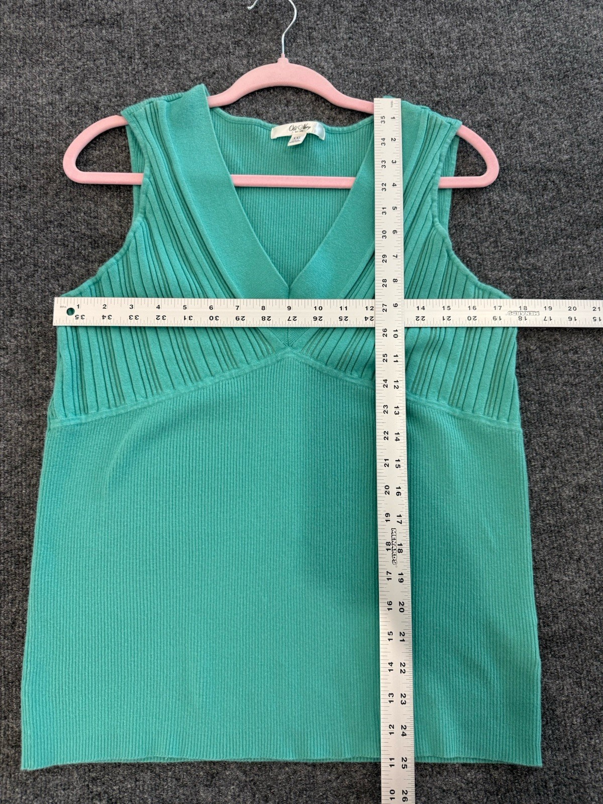 Old Navy Womens Teal Green Sweater Tank 2XL