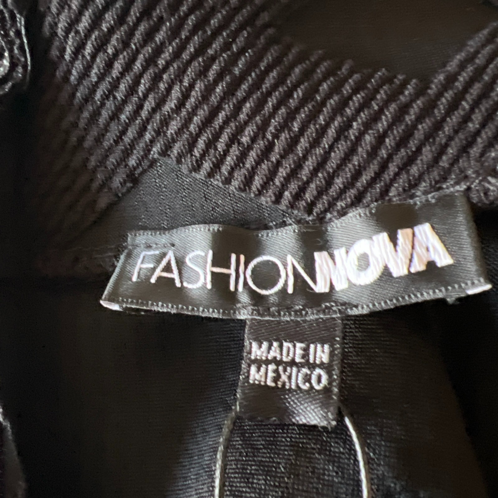 Fashion Nova See Right Through Mesh Jumpsuit Black Size L NWT