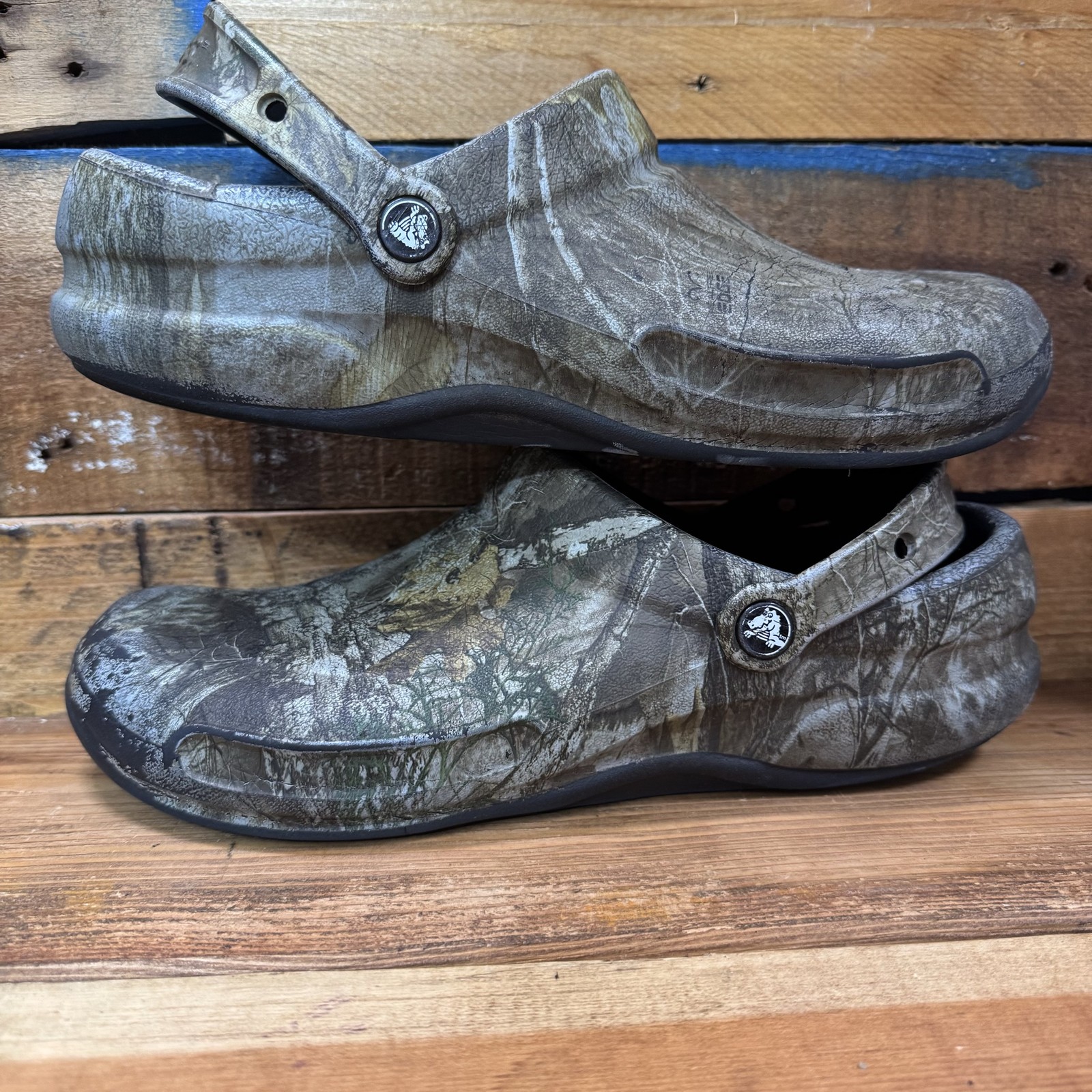 Crocs Classic Camo Clogs M10/W12 Multicolor Realtree Slip On Unisex