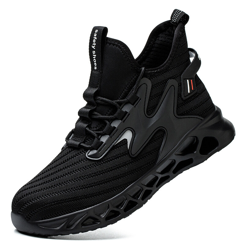 Mens Work Safety Steel Toe Shoes Lightweight Work Boots Indestructible Sneakers