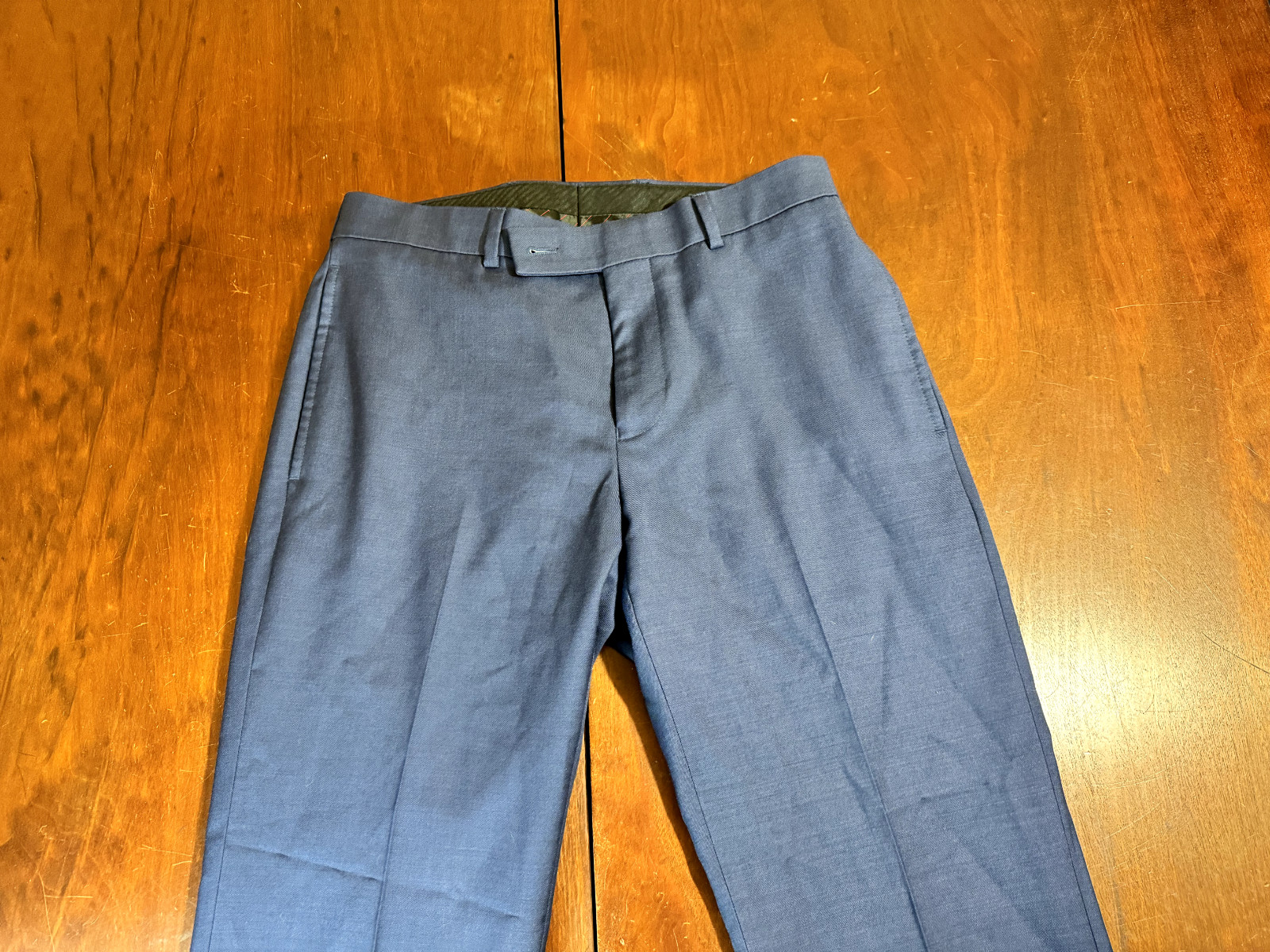 CALVIN KLEIN Bright Navy Blue Dress Pants Waist 30 x Length 29 Cotton