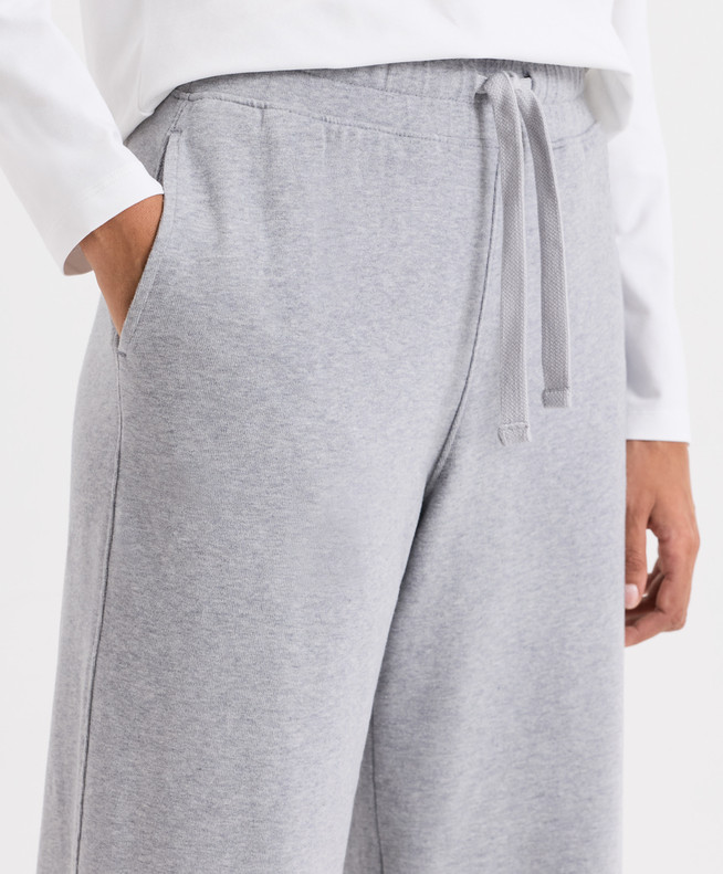 PACT Organic CloudKnit Wide Leg Pant – Heather Grey NEW