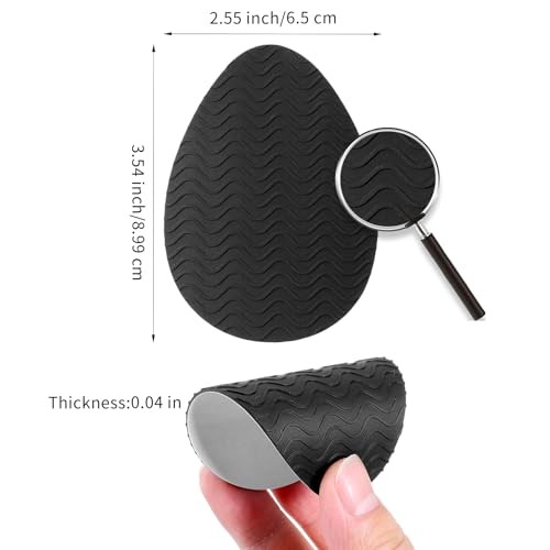 Kifmurase 10Pcs Non-Slip Shoe Pads, Thickened Non-Skid Rubber 10 pcs Black