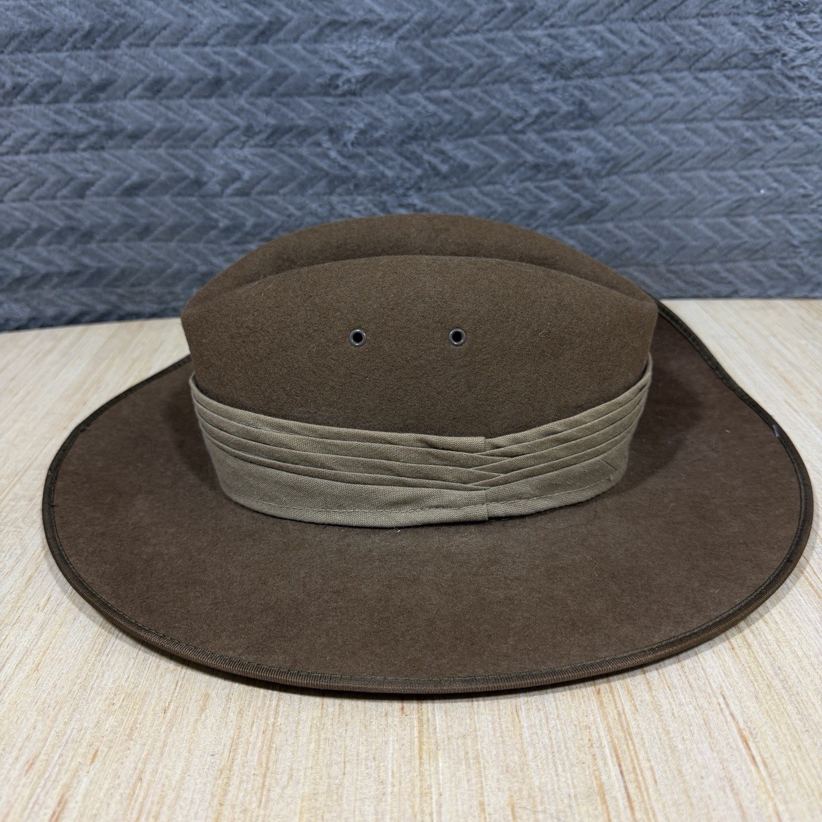 Vtg John Bardley And Sons Wool Military Hat Australia Army Slouch Size 7 1/8