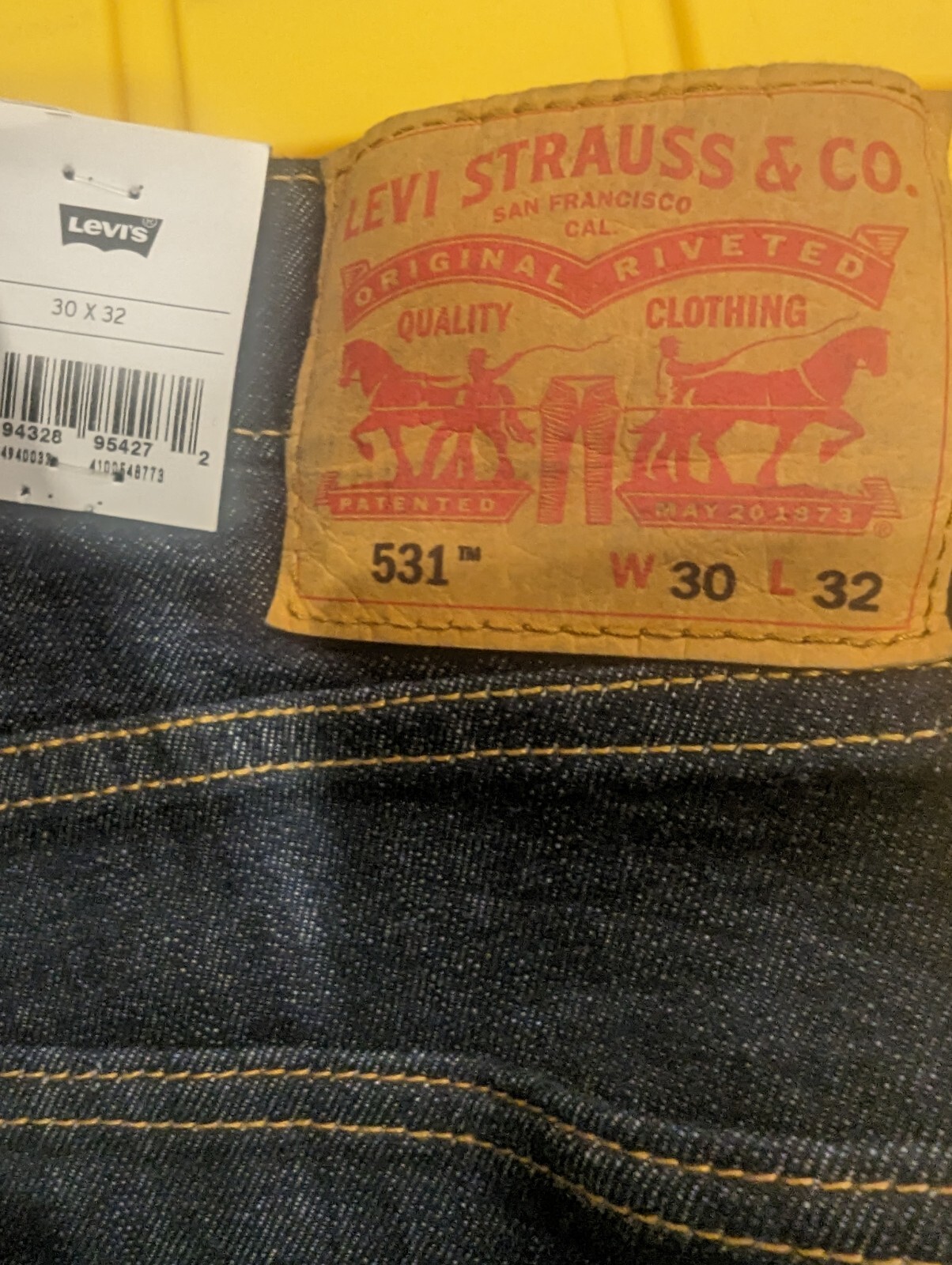 New With Tags Levis Mens 531 Athletic Slim Fit Jeans 30 x 32