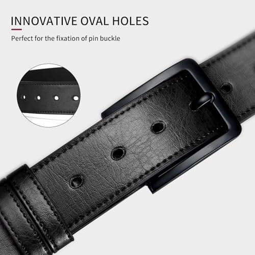 1-1/2″ (38mm) Leather Belt Buckle Hook and Belt Strap for Interchangeable Top