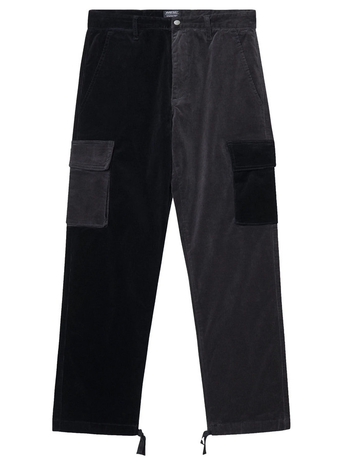 WeSC Men Colorblocked Cargo Pants Black Size 34X32 0480
