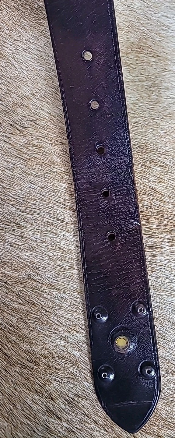 Zanellato Genuine Leather Belt Silver Buckle Made In Italy Size XS