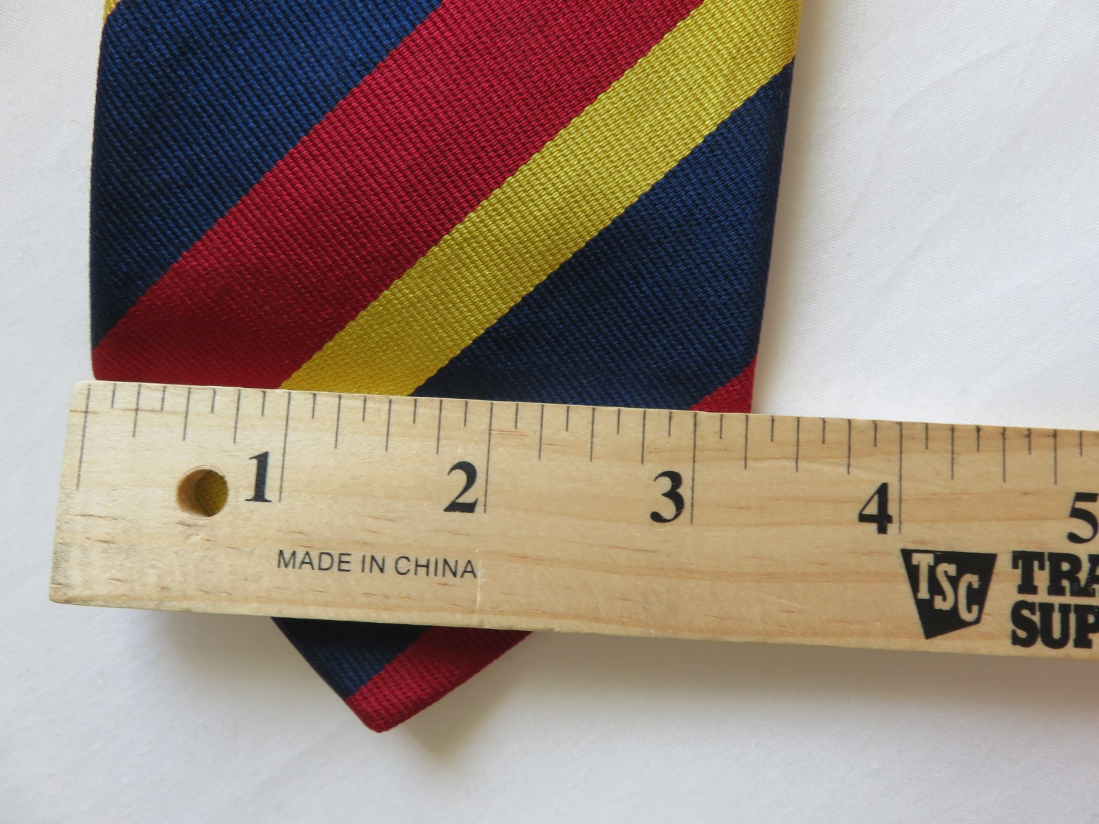 Ben Silver English Silk Repp Tie Regiment Stripe Vtg Handmade 3.25×58 Handmade