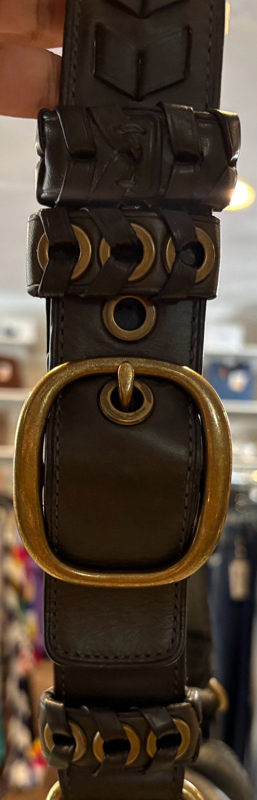 RARE Coach Bleecker Large Flap Shoulder Bag SN:F0769-11419