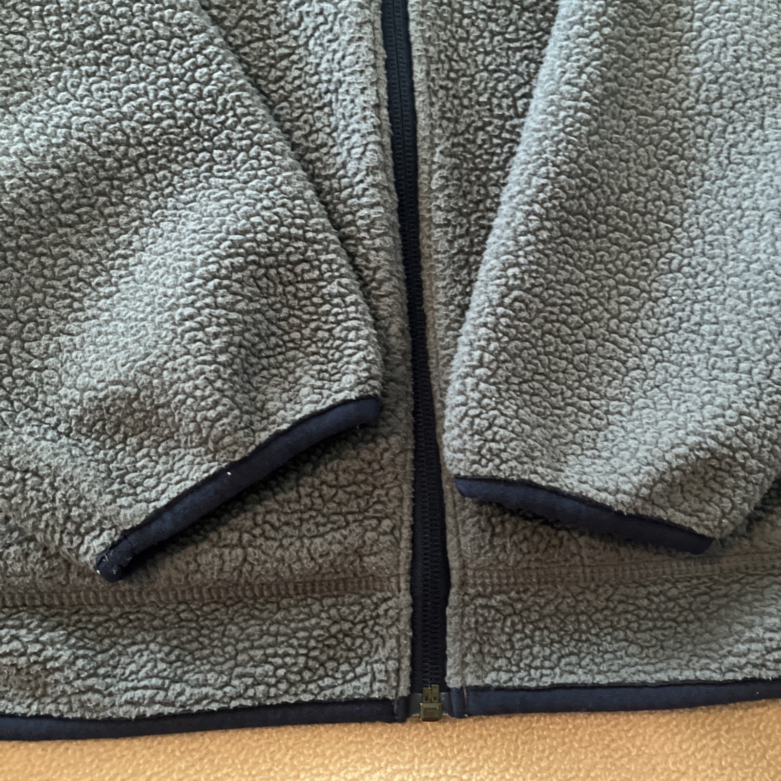 Columbia Fast Trek II Fleece Jacket Men’s Small Blue Gray Sherpa Full Zip