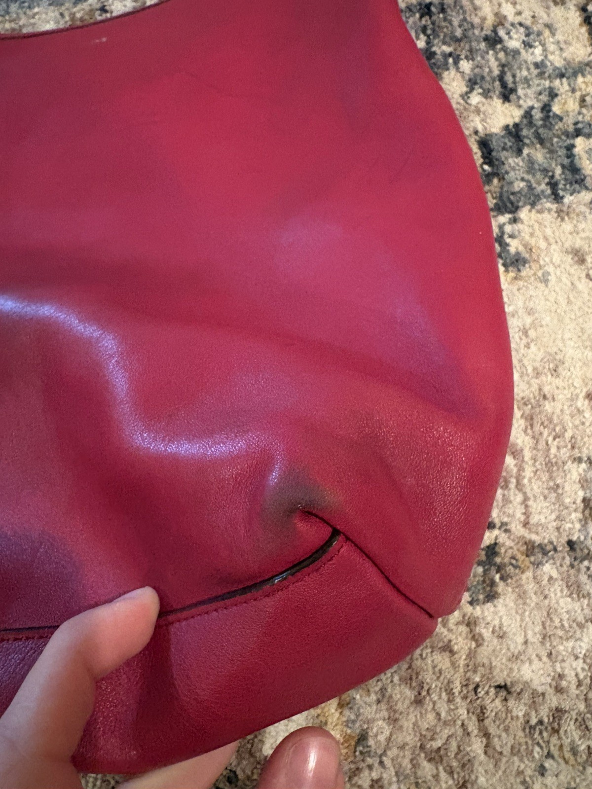 Coach Legacy Duffle 19889 Red Leather Crossbody Shoulder Bag Y2K
