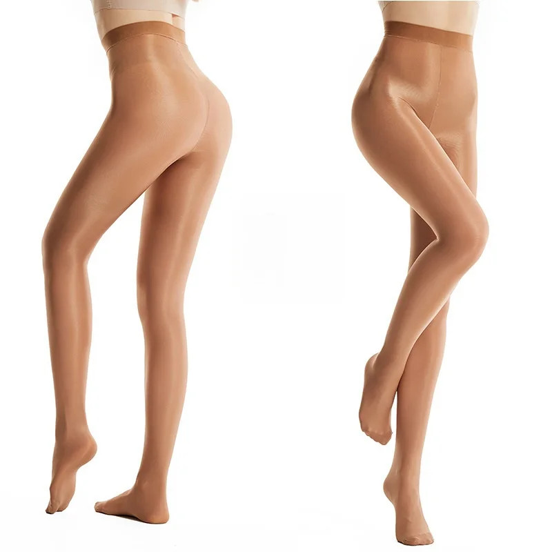 220lbs Super Elastic Pantyhose High Glossy Sheer Shiny Stockings Tights Clubwear