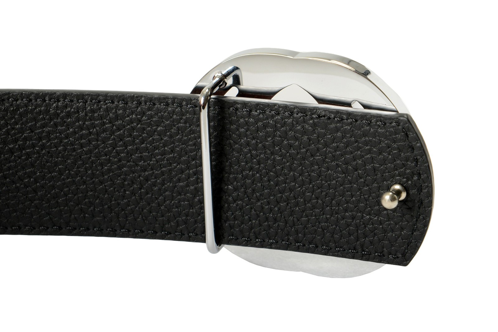 Gucci Black/Brown Textured Leather Reversible Double G Buckle Belt US 36 IT 90
