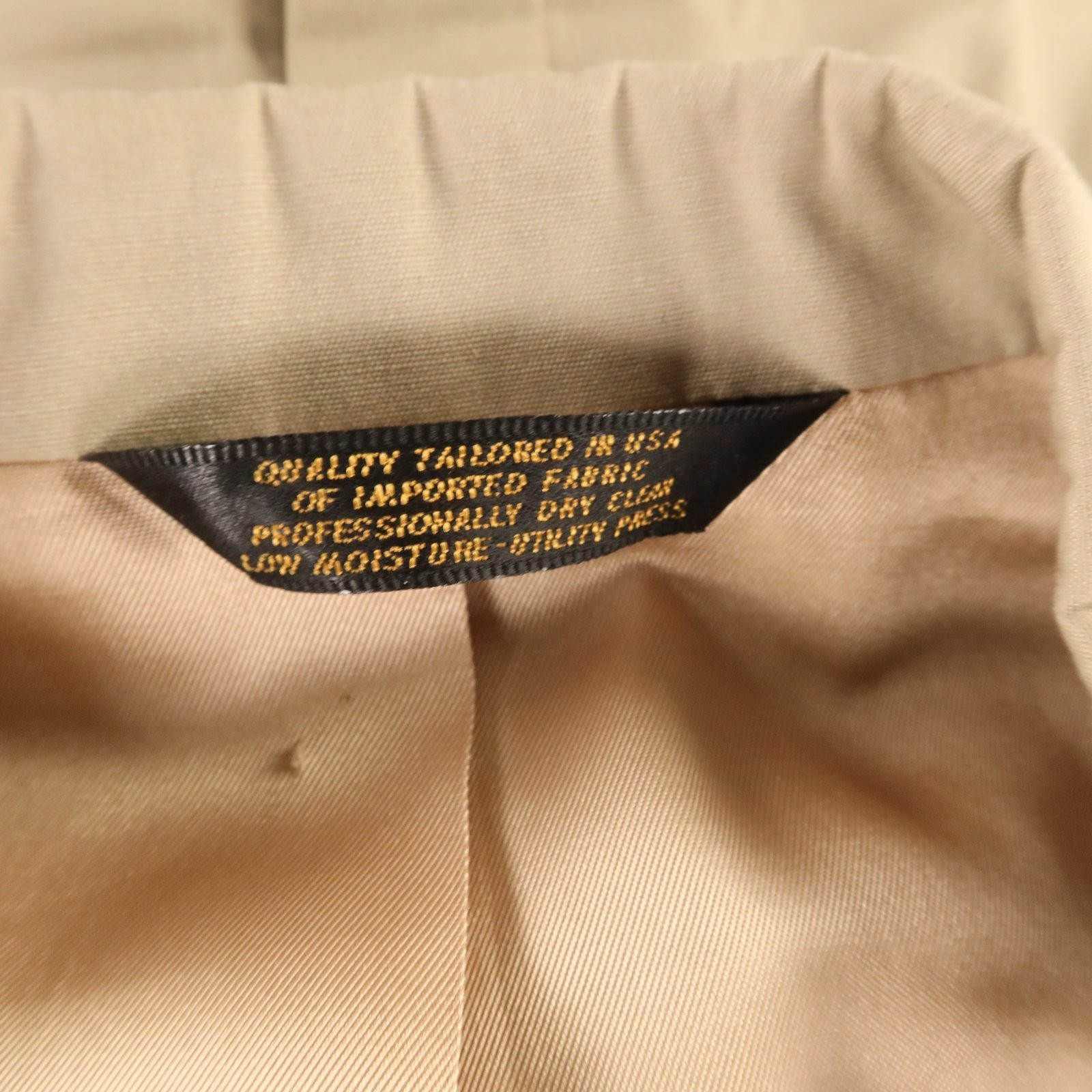 VTG Haspel Suit 42R M 40×29 Beige Jacket Pants Pleated Hopsack