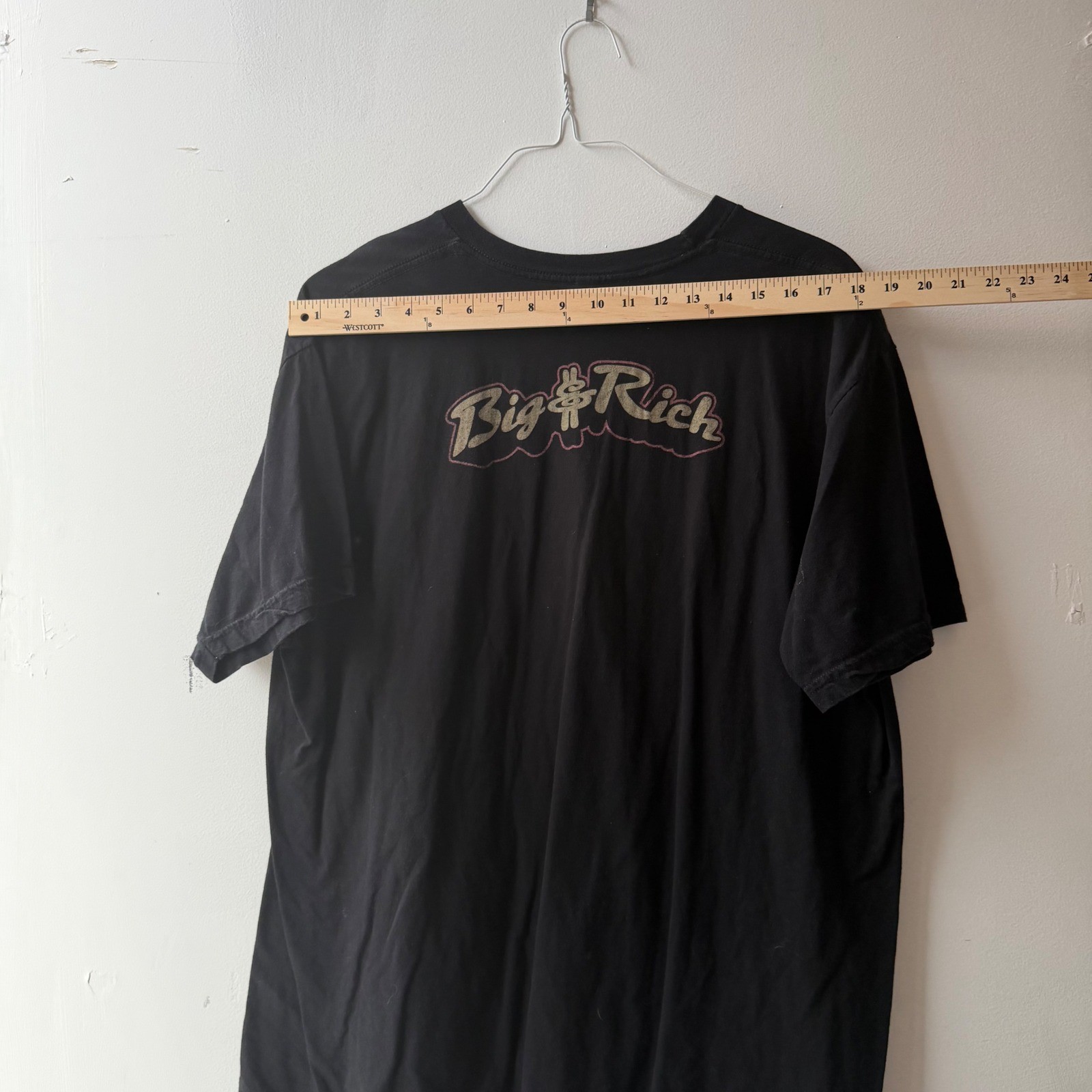 Big & Rich 2012 Tour T-Shirt Black Graphic Skulls Guitars Country Music Mens XL